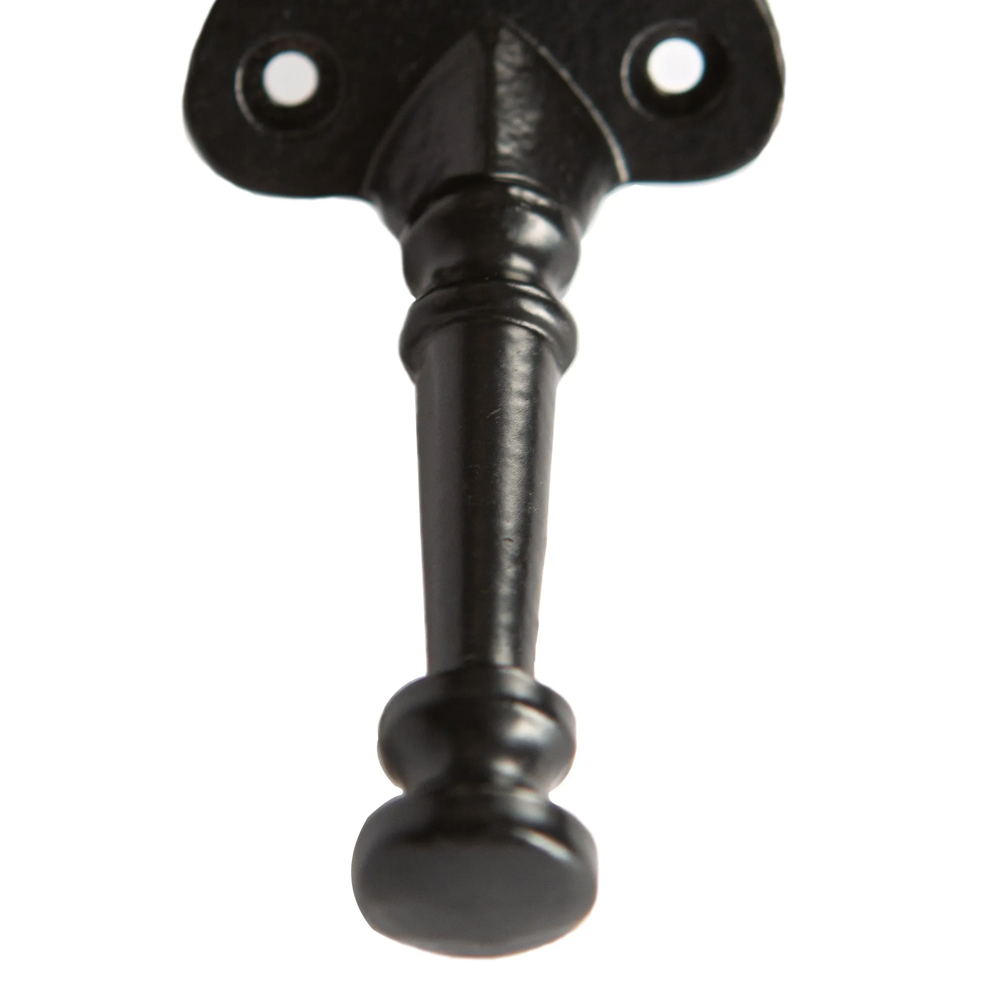 45mm x 95mm Black Arrowhead Ball End Hook - By Hammer & Tongs