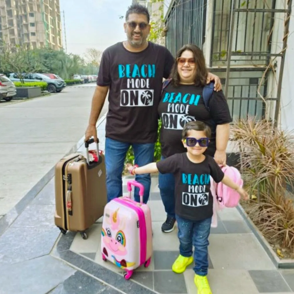 Beach Mode On Matching Family T-Shirts
