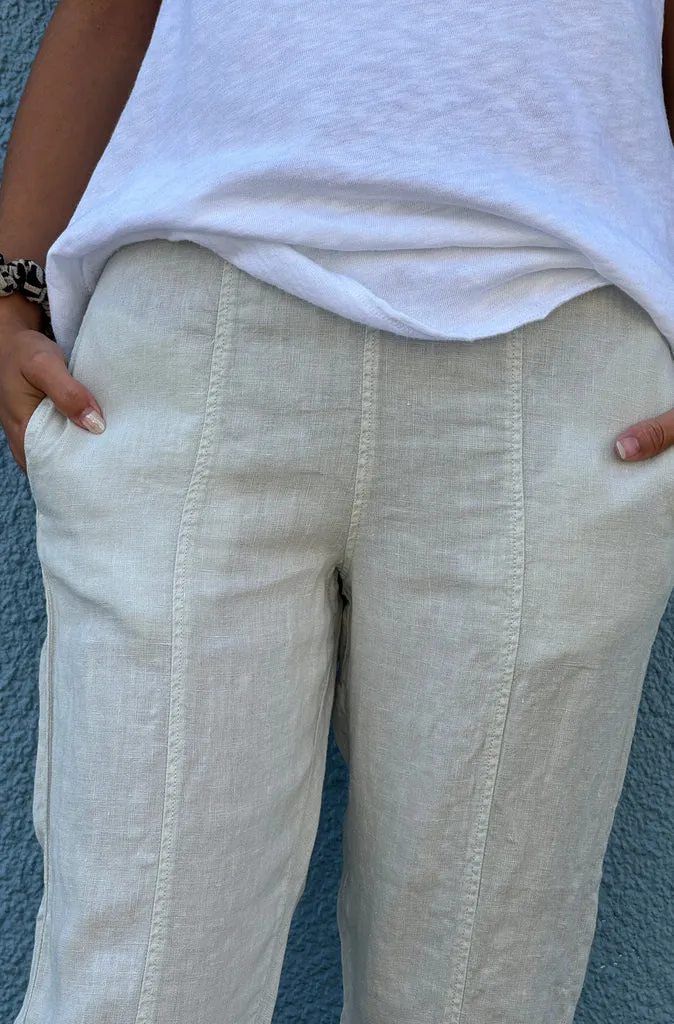 By Basics Slim Linen Pant - 6 colours