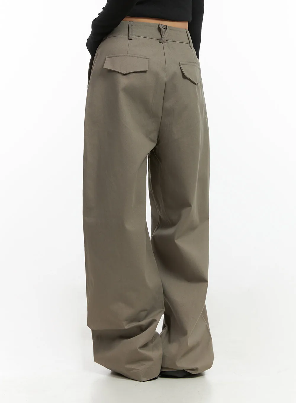 Cotton Wide-Fit Trousers CO414