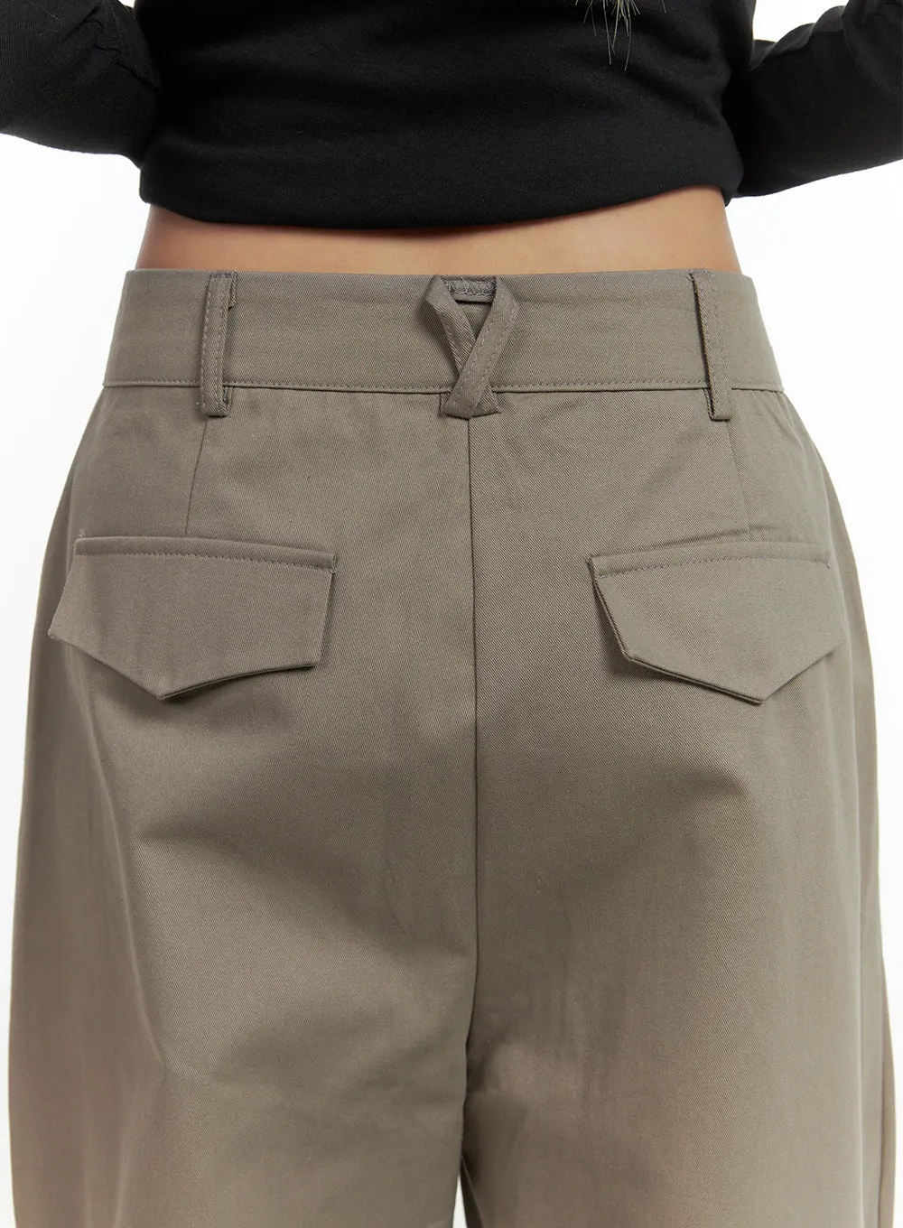 Cotton Wide-Fit Trousers CO414