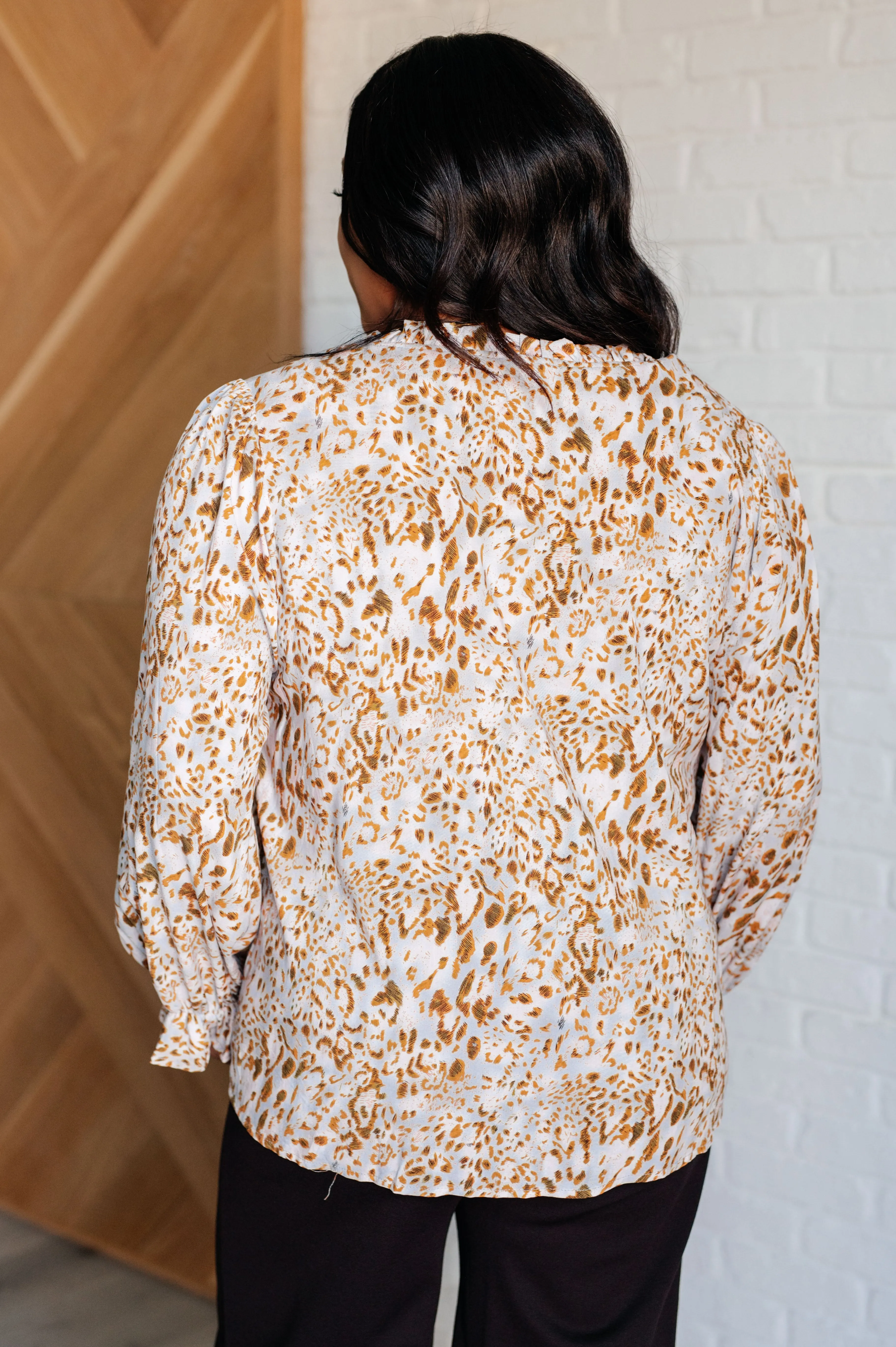 Downtown Animal Print Blouse