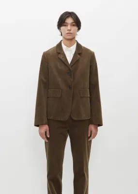 Flap Pocket Cotton Blazer