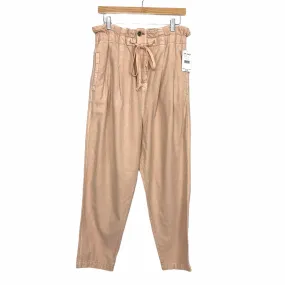 Free People Misty Rose Pleated Paperbag Waist Pants NWT- Size XS (Inseam 24.5”)
