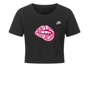 Ladies Cropped Tee SHUT UP