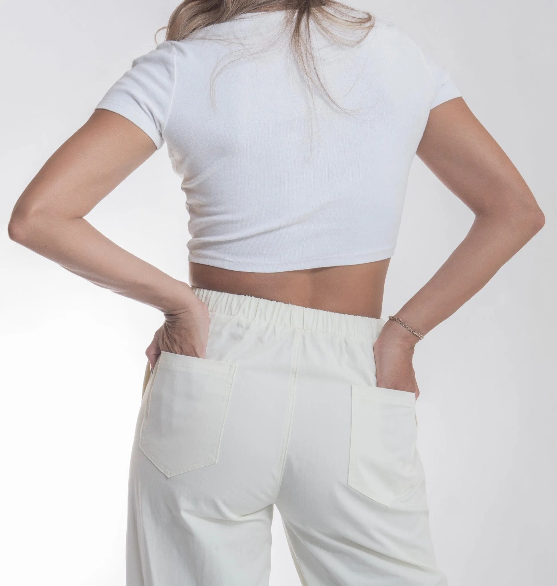 Sand Bar Elastic Waistband Pants