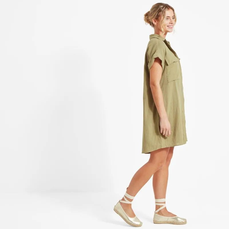Schoffel Olive Dress - Light Khaki Green