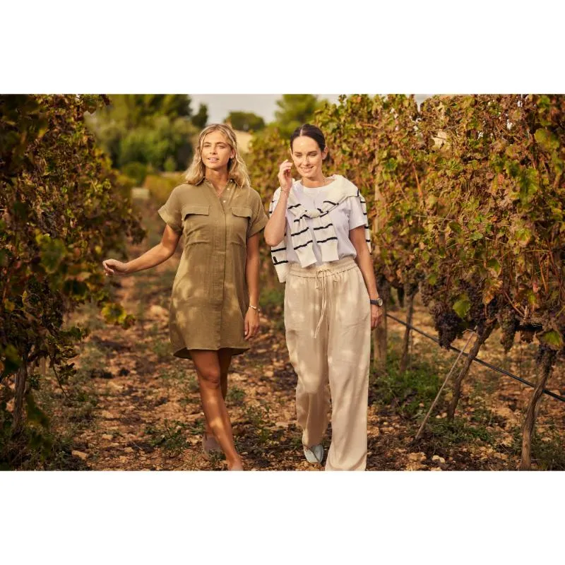 Schoffel Olive Dress - Light Khaki Green