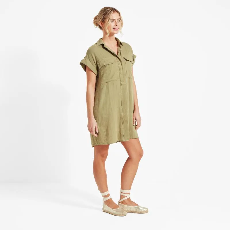 Schoffel Olive Dress - Light Khaki Green