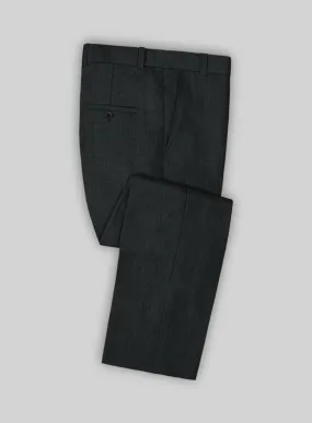 Solbiati Green Check Linen Pants