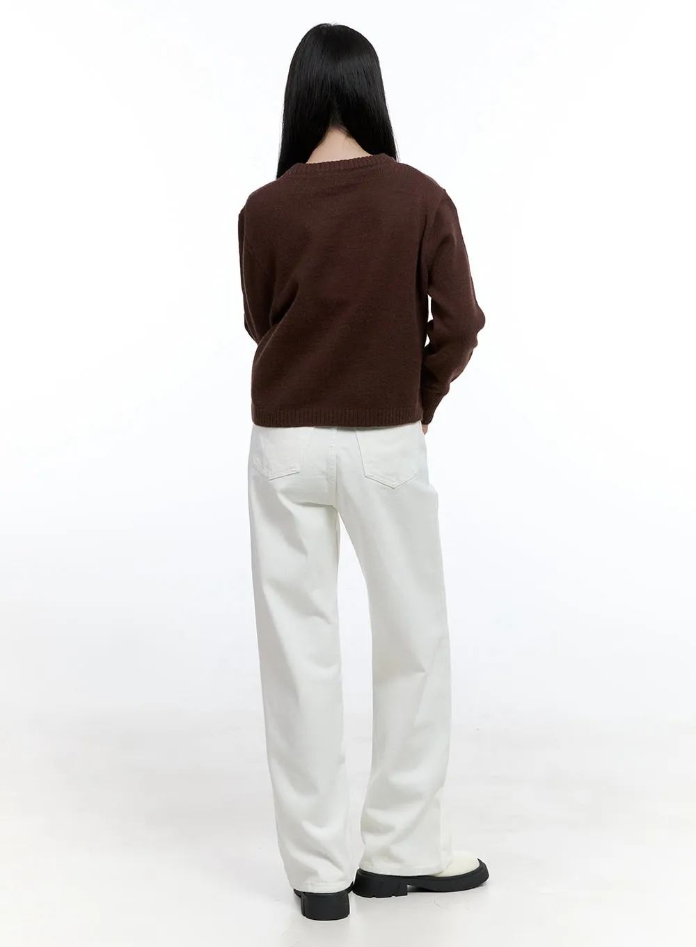 Wide-Fit Cotton Trousers OO429