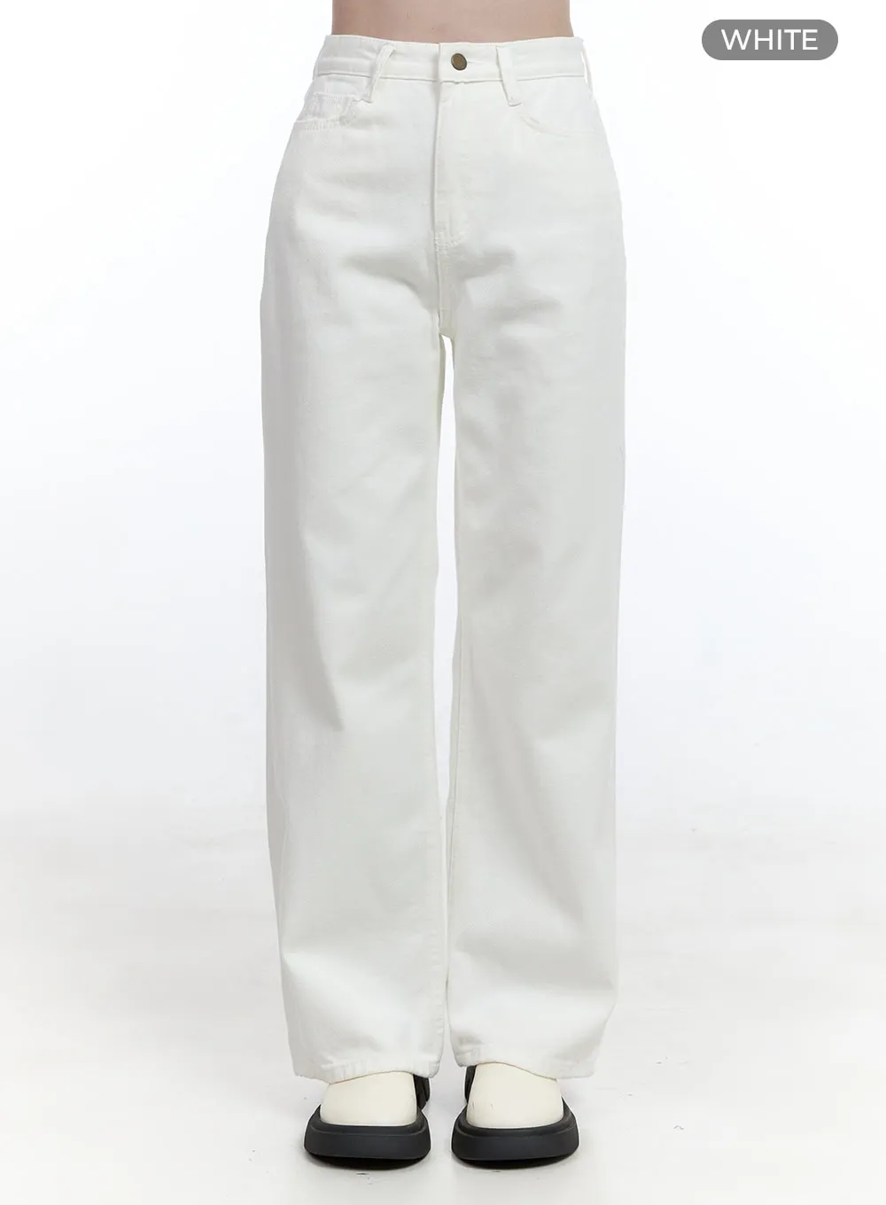 Wide-Fit Cotton Trousers OO429