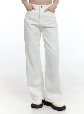 Wide-Fit Cotton Trousers OO429