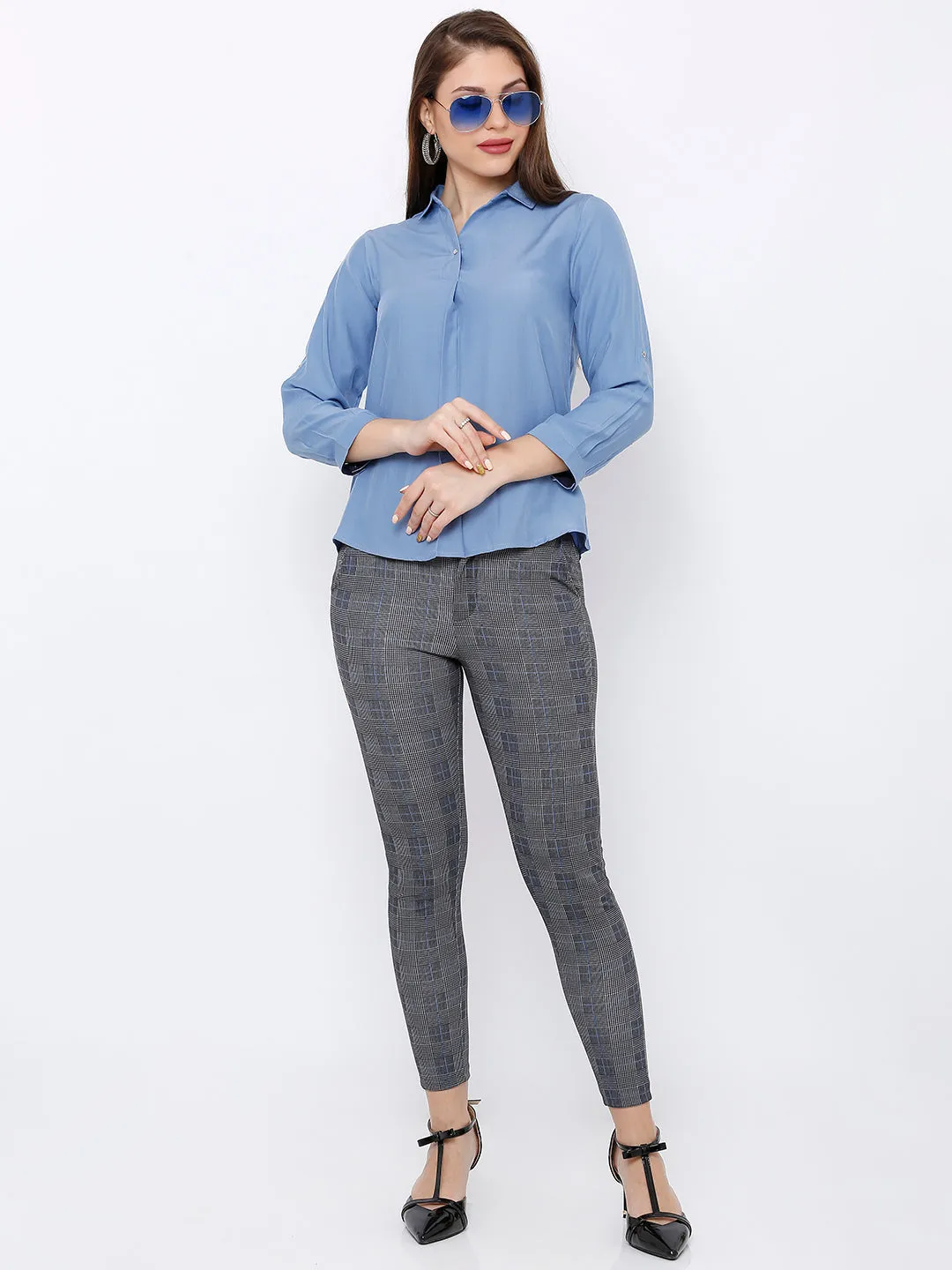 Women High-Rise Skinny Fit Tregging