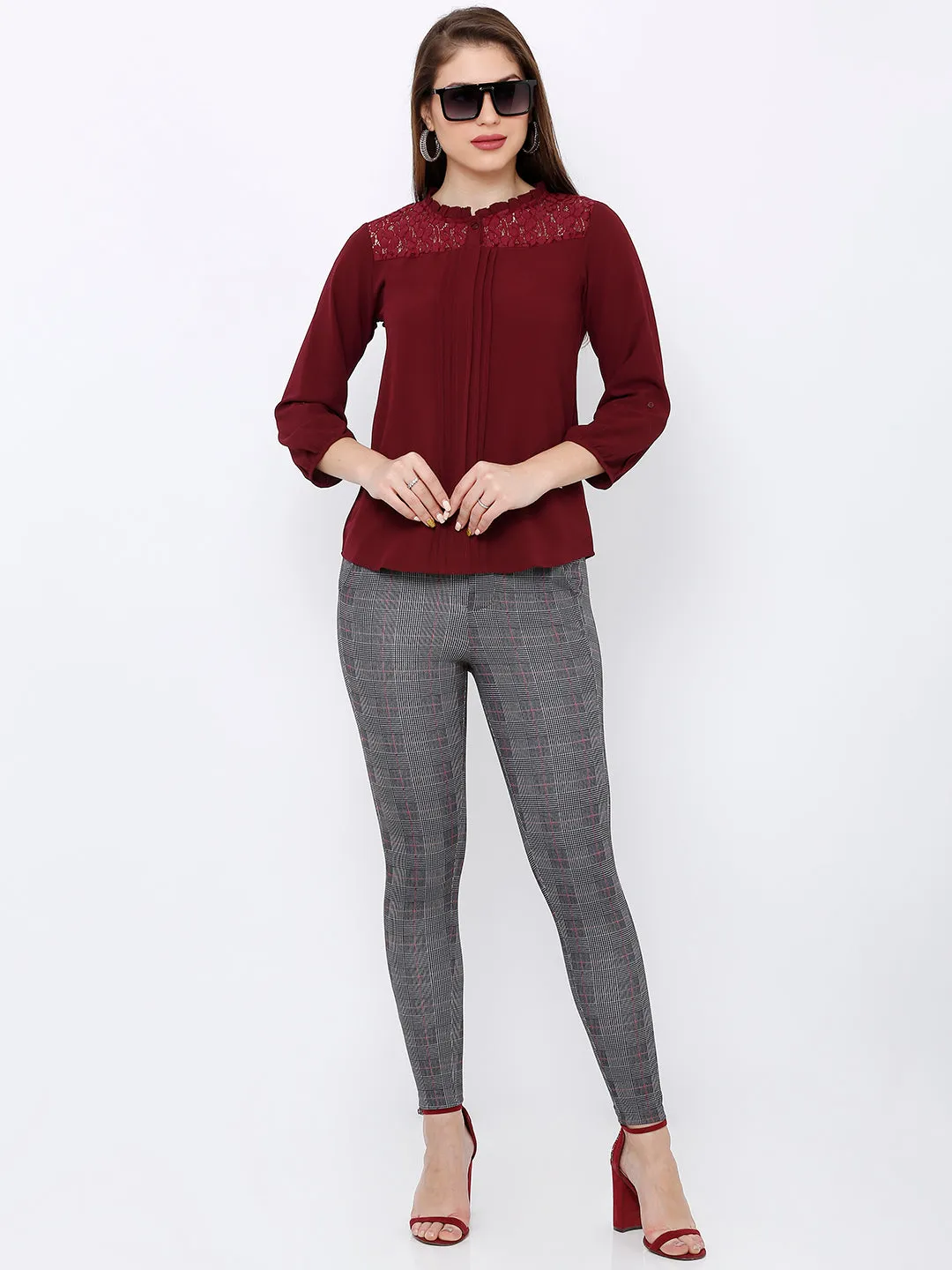 Women High-Rise Skinny Fit Tregging