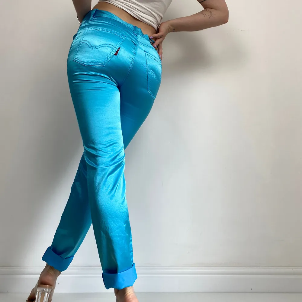 Y2K Turquoise Trousers - XXS/XS