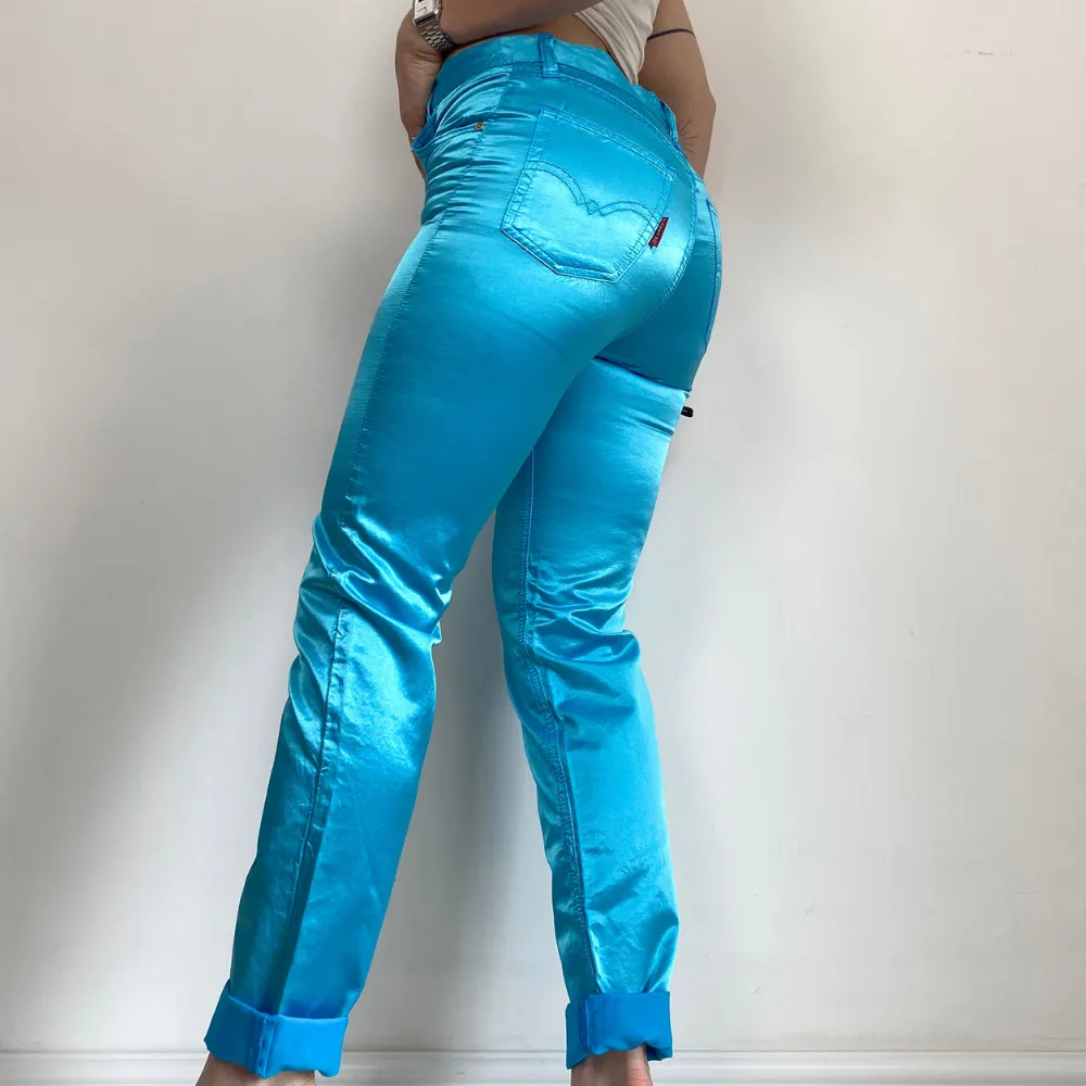 Y2K Turquoise Trousers - XXS/XS